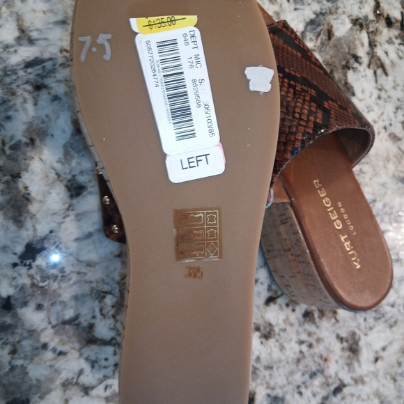 New Kurt Geiger London Monica women's sandals snakeskin platform slide EU 38.5 - Picture 8 of 8